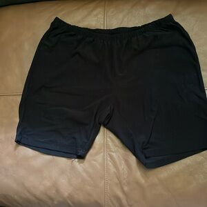 Solid black woman’s shorts